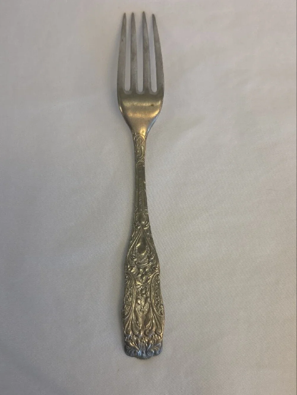 Antique Cuevee Silver Warranted Youth Knife & Fork Set
